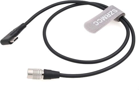 SZRMCC كابل الطاقة USB C PD إلى Hirose 4 pin Male Trigger لأجهزة الصوت Zoom F4 F8 442 633 688 (الزاوية اليمنى USB C) in Kuwait