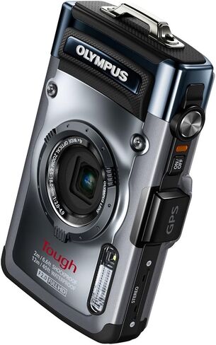 كاميرا رقمية مقاومة للماء OM SYSTEM OLYMPUS TG-1 iHS 12 ميجابكسل مع تكبير بصري 4x (فضي) (متجدد) in Saudi Arabia