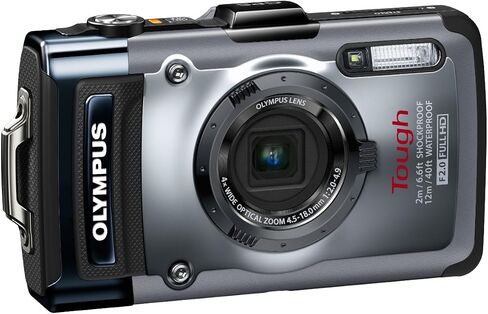 كاميرا رقمية مقاومة للماء OM SYSTEM OLYMPUS TG-1 iHS 12 ميجابكسل مع تكبير بصري 4x (فضي) (متجدد) in Saudi Arabia