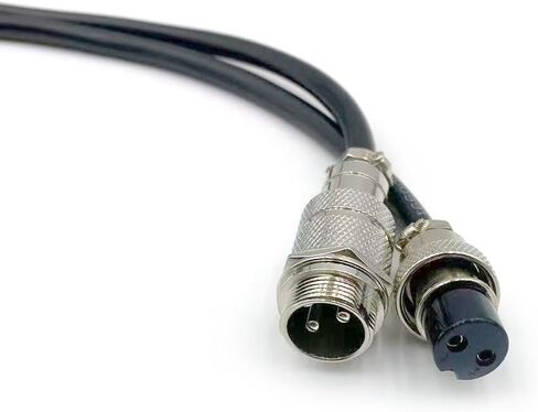 3.28 ft GX16 2 Pin Male to Female Head Aviation Cordset, GX16 2Pins Female to Male Connector Electrical Cable Panel Mount Circular Metal Aviation Adapter Cordset for Ships 18AWG (1meter) in Saudi Arabia