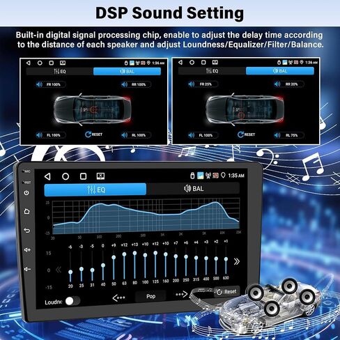 UNITOPSCI 4G+64G Android Car Stereo Radio for Subaru Forester Impreza WRX 2008-2012 Wireless CarPlay Android Auto Bluetooth 5.0 GPS 9 Inch 1280*720 Touchscreen DSP 32 EQ FM/RDS WiFi Backup Camera Mic in Saudi Arabia