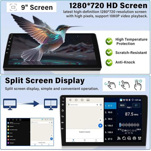 UNITOPSCI 4G+64G Android Car Stereo Radio for Subaru Forester Impreza WRX 2008-2012 Wireless CarPlay Android Auto Bluetooth 5.0 GPS 9 Inch 1280*720 Touchscreen DSP 32 EQ FM/RDS WiFi Backup Camera Mic in Saudi Arabia