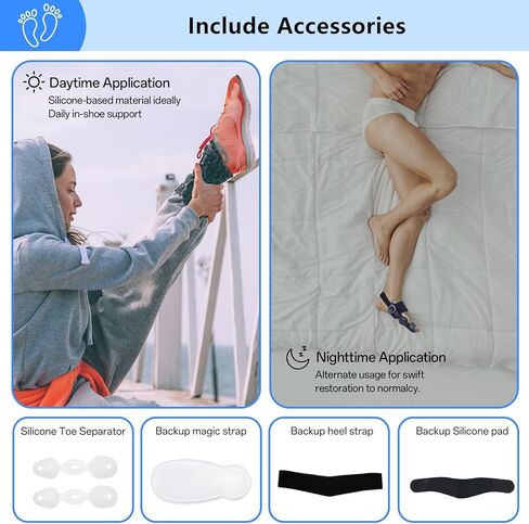 Bunion Corrector for Women and Men Big Toe,Upgraded Press-Button Bunions Correction,Toe Straightener with Bunion Relief,Suitable for Left and Right Feet, Medium,Black in Saudi Arabia