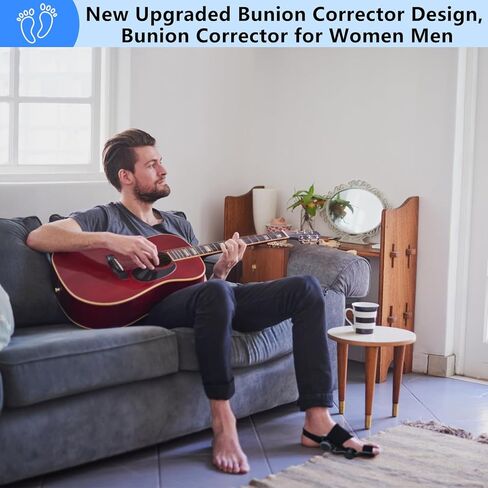 Bunion Corrector for Women and Men Big Toe,Upgraded Press-Button Bunions Correction,Toe Straightener with Bunion Relief,Suitable for Left and Right Feet, Medium,Black in Saudi Arabia