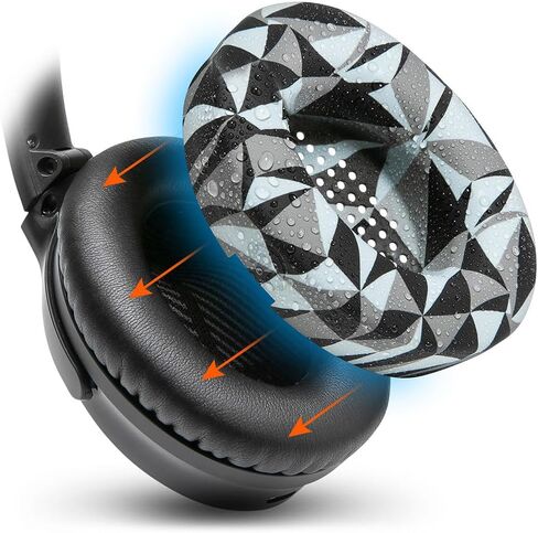 WC SweatZ QuietComfort - Patented Earpad Covers for Bose QuietComfort 45, 35, 35ii, QC2, QC25, QC15, AE2, AE2i, SoundTrue, SoundLink by Wicked Cushions | Sweatproof & Easily Washable | Black in Saudi Arabia