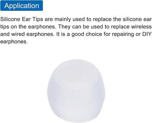 MECCANIXITY Replacement Silicone Ear Tips Earbuds Bud Small Size Earbuds Tips for Earphones Clear 24 Pcs in Saudi Arabia