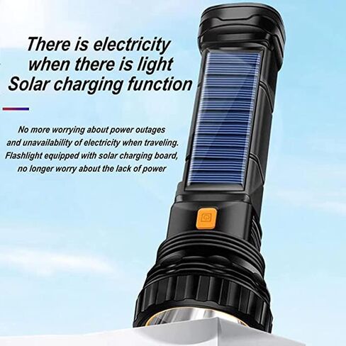 Mini Multifunction Rechargeable Multi Function 1000 Lumens LED Flashlight, with Emergency Strobe Light and 1200 Mah Battery, Emergency Power Supply and USB Charging Cable, Fast Charging in Saudi Arabia