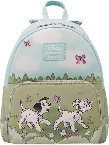 حقيبة ظهر صغيرة من Loungefly Disney 101 Dalmatians Flower Field باللون الأزرق in Kuwait