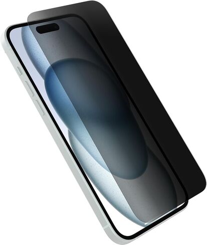 OtterBox iPhone 15 Plus Premium Pro Glass Privacy Guard, antimicrobial, anti-scratch protection, shatter Resistant, crystal clarity (ships in polybag) in Saudi Arabia