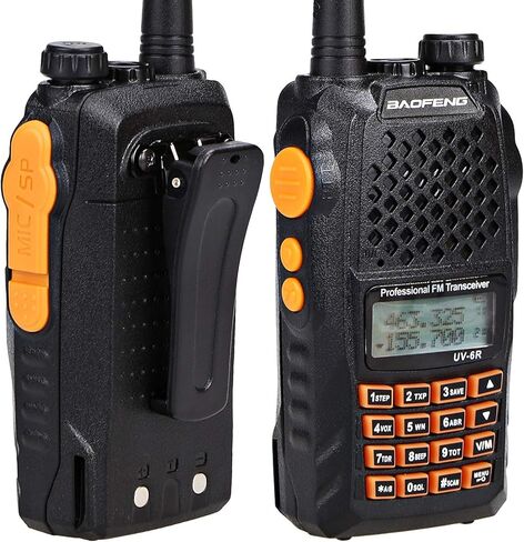 جهاز إرسال واستقبال راديو ثنائي النطاق من Baofeng Pofung Uv6r، 1.1 رطل in Saudi Arabia