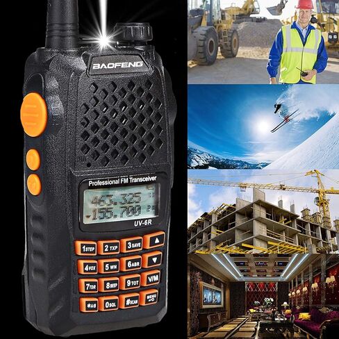 جهاز إرسال واستقبال راديو ثنائي النطاق من Baofeng Pofung Uv6r، 1.1 رطل in Saudi Arabia