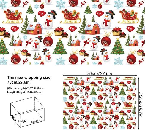 Vnaaem African American Christmas Wrapping Paper Black Santa Gift Wrap for Boys Girls Kids Women Holiday Baby Shower Decoration - 20 X 28Inches Per Sheet(8 Pack) in Saudi Arabia