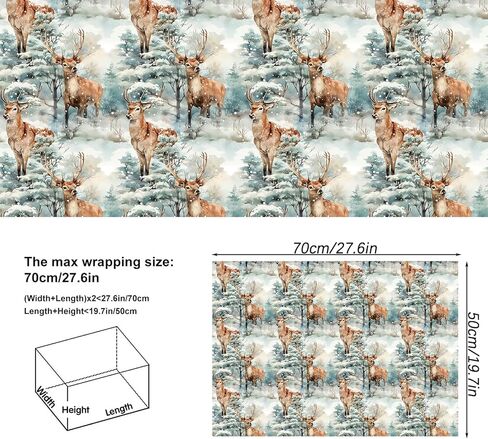 ورق تغليف عيد الميلاد الأمريكي الأفريقي من Vnaaem، غلاف هدايا سانتا الأسود للأولاد والبنات والأطفال والنساء، زينة استحمام الطفل - 20 × 28 بوصة لكل ورقة (8 عبوات) in Kuwait