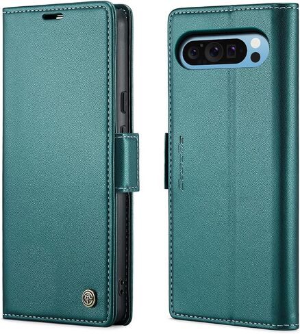 for Google Pixel 9 Pro XL Case Wallet Leather [Card Holder] [RFID Blocking] [Wireless Charging] Cover for Pixel 9 Pro XL Case 2024 (Green) in Saudi Arabia