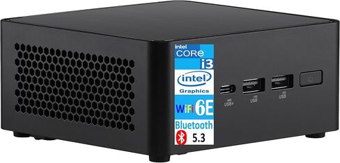 ASUS NUC 14 Pro Slim Mini Desktop (Intel Core 3 100U، Intel Graphics Shared، 16 جيجابايت DDR5، 2 تيرابايت PCIe SSD، 2 Thunderbolt 4، WiFi 6E، Bluetooth 5.3، 90W PSU، RJ-45، 2 HDMI، Win 11 Home) ث/ حقيبة ظهر متميزة in Kuwait