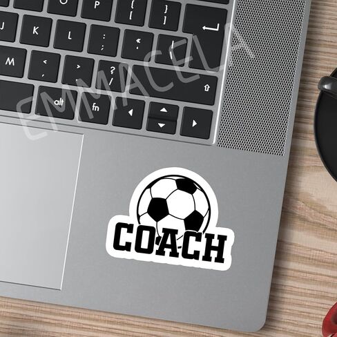 (3PCS) Soccer Coach Sticker, Soccer Stickers Decals, Sport Stickers for Soccer Players – Waterproof Vinyl Decal for Books Laptop Phones Tumblers Water Bottles, 3 x 2.2 Inch in Kuwait