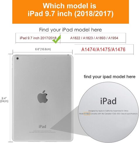 حافظة YHB تناسب 2018/2017 iPad 9.7 الجيل الخامس / السادس من جلد البولي يوريثان الفاخر قابلة للطي متعددة الزوايا وغطاء حماية نحيف لجهاز iPad 9.7 بوصة 2018/2017 - كرة القدم الأمريكية بمياه النار in Kuwait