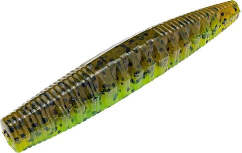 Strike King (NOCHO-466) KVD Perfect Plastics Ned Ocho Softbait Worm Fishing Lure, 466 - Crawdaddy, 2.5", Exclusive Blend of Ingredients in Saudi Arabia