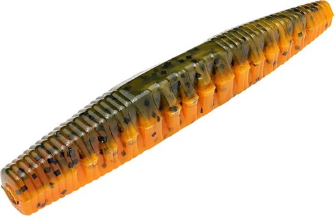 Strike King (NOCHO-466) KVD Perfect Plastics Ned Ocho Softbait Worm Fishing Lure, 466 - Crawdaddy, 2.5", Exclusive Blend of Ingredients in Saudi Arabia