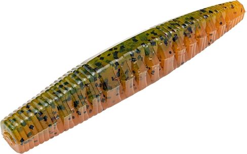 Strike King (NOCHO-466) KVD Perfect Plastics Ned Ocho Softbait Worm Fishing Lure, 466 - Crawdaddy, 2.5", Exclusive Blend of Ingredients in Saudi Arabia