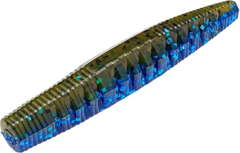 Strike King (NOCHO-466) KVD Perfect Plastics Ned Ocho Softbait Worm Fishing Lure, 466 - Crawdaddy, 2.5", Exclusive Blend of Ingredients in Saudi Arabia