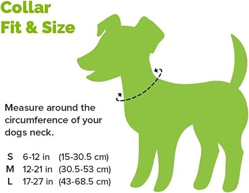 Blue Space Dots Standard Width Collar with Metal Buckle - Medium in Saudi Arabia