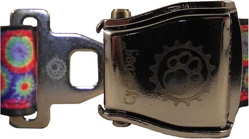 Blue Space Dots Standard Width Collar with Metal Buckle - Medium in Saudi Arabia