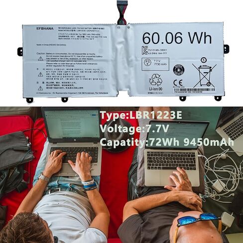 استبدال بطارية الكمبيوتر المحمول LBR1223E LBS1224E لجهاز LG Gram 2018 13Z970 13Z 970 13Z970-A 13Z970-U 14Z970 15Z970 13Z975 14Z990 15Z975 15Z980 15Z990 17Z990 Series Notebook 7.7 فولت 60.06 واط ساعي 7800 مللي أمبير in Kuwait