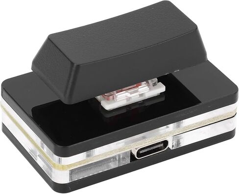 1 لوحة مفاتيح كمبيوتر ماكرو قابلة للبرمجة، لوحة مفاتيح USB فردية محددة من قبل المستخدم، لوحة مفاتيح OSU ميكانيكية RGB، مفتاح اختصار USB C سلكي مخصص للألعاب (أبيض) in Saudi Arabia