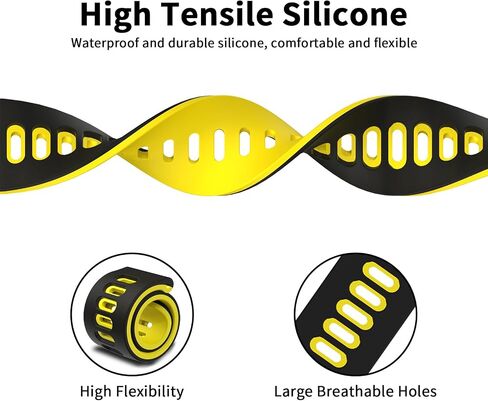 Amzpas Compatible with COROS Pace 3 Watch Band, 22mm Quick Release Sports Silicone Watch Band Breathable Wristband Strap Women Men Strap for COROS APEX 2 Pro/APEX 46mm/ APEX Pro in Saudi Arabia