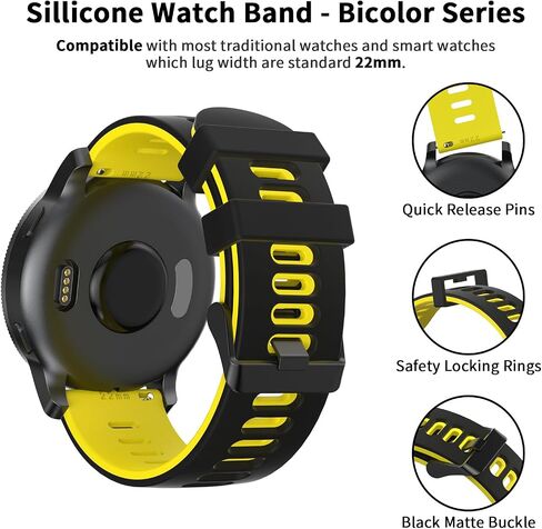 Amzpas Compatible with COROS Pace 3 Watch Band, 22mm Quick Release Sports Silicone Watch Band Breathable Wristband Strap Women Men Strap for COROS APEX 2 Pro/APEX 46mm/ APEX Pro in Saudi Arabia
