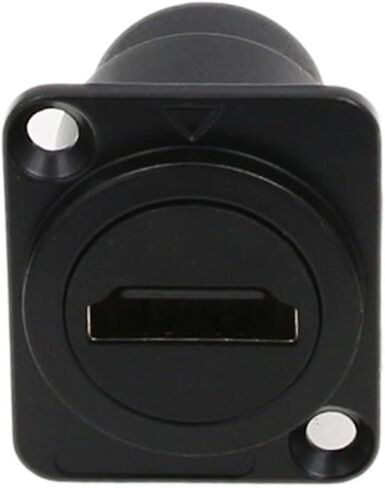 2pack HDMI Panel Mount Socket Coupler Waterproof Connector, 2.0 Version 4K 30p D-Type Cable Chassis Female to Female Extension, IP65 Bulkhead Pass Through in Saudi Arabia