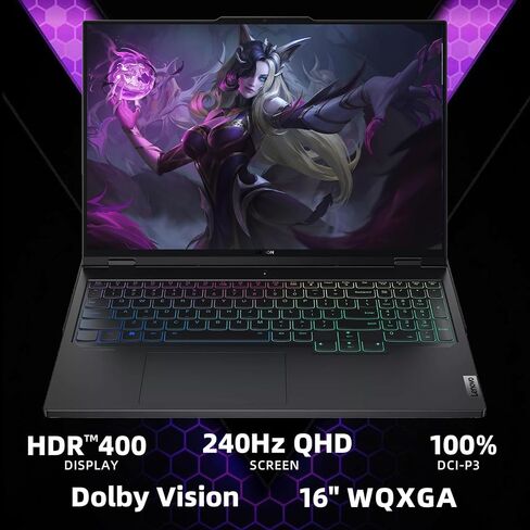 كمبيوتر محمول للألعاب Lenovo Legion Pro 7i (Gen 9) - شاشة 16 بوصة WQXGA 240 هرتز، Intel 24-Core i9-14900HX، NVIDIA GeForce RTX 4080، ذاكرة الوصول العشوائي DDR5 سعة 64 جيجابايت، 4 تيرابايت SSD، لوحة مفاتيح RGB، Windows 11 Pro وMicrosoft Office مدى الحياة in Saudi Arabia