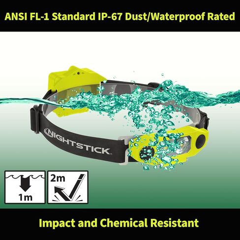 Nightstick XPP-5462RX X-Series Intrinsically Safe Low-Profile Dual-Light Headlamp, Red in Saudi Arabia