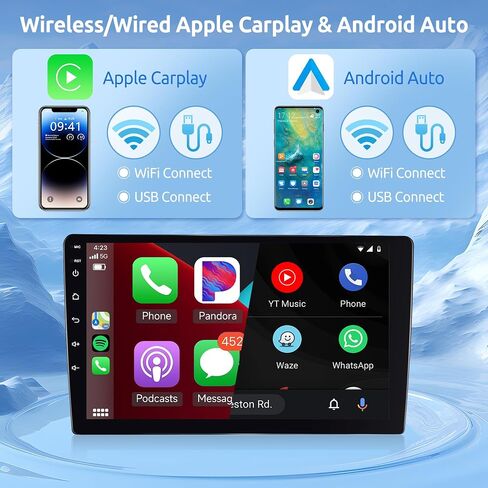 8 Core 2+64G Android Car Stereo لهوندا CRV 2002-2006 مع Carplay اللاسلكي Android Auto Radio Car، 10.1 بوصة وحدة رئيسية تعمل باللمس مرآة رابط WiFi GPS Bluetooth FM/RDS DSP AHD كاميرا احتياطية SWC in Saudi Arabia