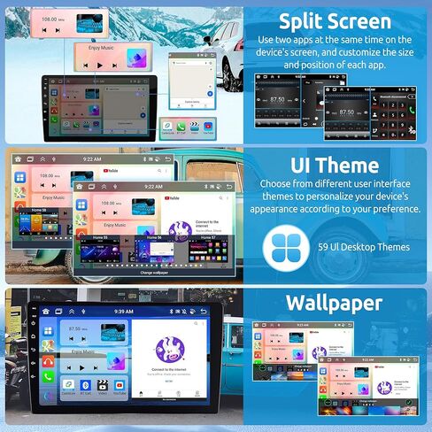 8 Core 2+64G Android Car Stereo لهوندا CRV 2002-2006 مع Carplay اللاسلكي Android Auto Radio Car، 10.1 بوصة وحدة رئيسية تعمل باللمس مرآة رابط WiFi GPS Bluetooth FM/RDS DSP AHD كاميرا احتياطية SWC in Saudi Arabia