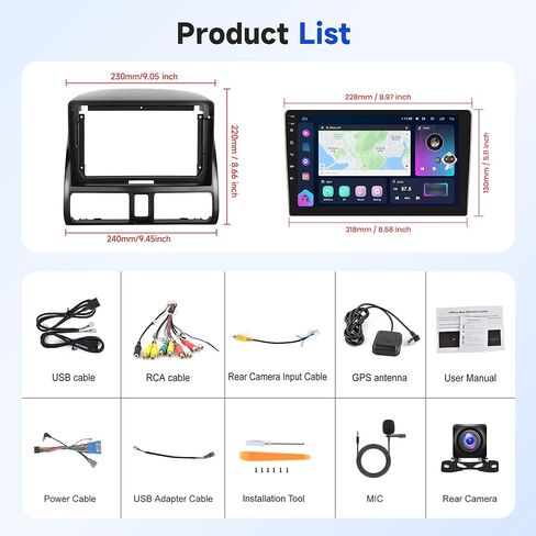 8 Core 2+64G Android Car Stereo لهوندا CRV 2002-2006 مع Carplay اللاسلكي Android Auto Radio Car، 10.1 بوصة وحدة رئيسية تعمل باللمس مرآة رابط WiFi GPS Bluetooth FM/RDS DSP AHD كاميرا احتياطية SWC in Saudi Arabia