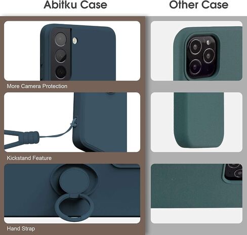 abitku Compatible with Galaxy S21 Plus Case, 360°Ring Kickstand Holder (Support Magnetic Car Mount) with Microfiber Cloth Shockproof Protective for Samsung Galaxy S21+ 6.7 inch (Pine Green) in Saudi Arabia