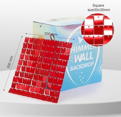 Red Backdrop Christmas Sequin Backdrop Shimmer Wall Backdrop 6ftx6ft for Party Decor Photography Wedding Party Wall Panel in Kuwait