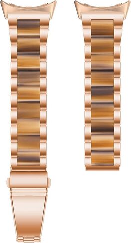 Resin Stainless Steel Watchband Compatible with Google Pixel Watch 2 2023/Pixel Watch 2022 Smartwatch Quick Fit Metal Wristband Replacement Strap for Women Men in Saudi Arabia
