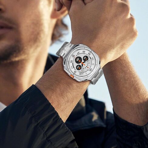 سوار تيتانيوم من TRUMiRR لساعة Galaxy Watch Ultra 47 مم للرجال والنساء، حزام ساعة معدني متين من التيتانيوم بدون فجوة لساعة Samsung Galaxy Watch Ultra 47 مم (2024) in Kuwait