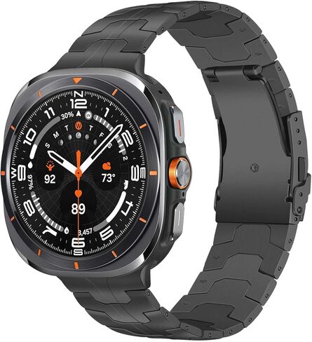 TRUMiRR Titanium Band for Galaxy Watch Ultra 47mm Men Women, Rugged Titanium Metal Watchband No Gap Strap for Samsung Galaxy Watch Ultra 47mm (2024) in Saudi Arabia