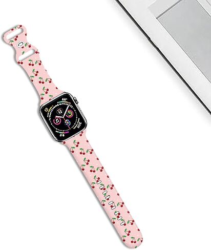 Sport Watch Bands Compatible with Apple Watch Band 38mm 40mm 41mm for Women Men, Adjustable Soft Silicone Replacement Smartwatch Wristband for iWatch Series 7 6 5 4 3 2 1 SE(daih) in Saudi Arabia