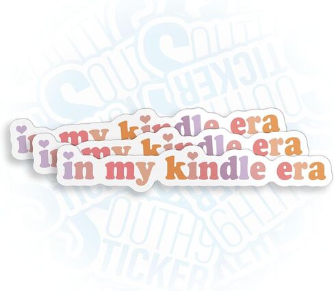 (3Pcs) In My Kindle Era Sticker Funny Kindle Bookish Spicy Book Bookclub Stickers 2" Vinyl Die-cut Stickers for Hard Hat Water Bottle Laptop Skateboard Helmet Aesthetic Decoration Stuff Gifts 2 Inches in Kuwait