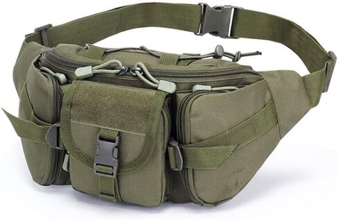 Tactical Fanny Pack Bumbag Waist Bag Military Hip Belt Outdoor Hiking Fishing (ACU) in Saudi Arabia
