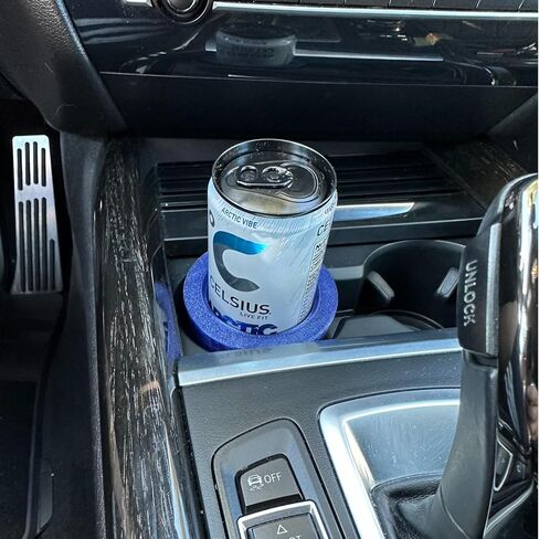 Slim Can Cup Holder for Vehicles - Adapter Slim (Car Cup Holder Expander) Fits Red Bull Celsius Energy Drink Michelob White Claw (Black) in Saudi Arabia