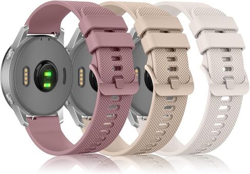 3-Pack Bands Compatible with Garmin Venu 3 / Venu 2 / Vivoactive 4 Watch Band, Garmin Forerunner 745/265/255 Watch Band, Soft Silicone Sport Replacement Strap for Women Men in Saudi Arabia