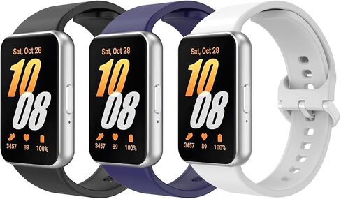 TiMOVO 3 Pack Sport Band Compatible with Samsung Galaxy Fit 3 2024, Soft Sport Replacement Wristband Strap for Samsung Galaxy Fit 3 SM-R390 Smartwatch in Kuwait