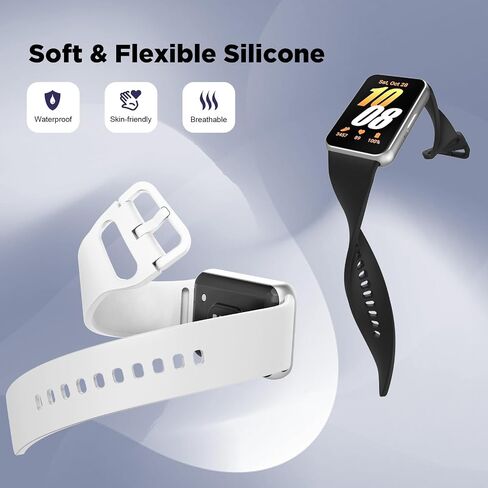 TiMOVO 3 Pack Sport Band Compatible with Samsung Galaxy Fit 3 2024, Soft Sport Replacement Wristband Strap for Samsung Galaxy Fit 3 SM-R390 Smartwatch in Kuwait