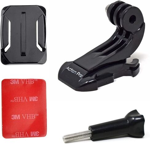 3M Adhesive Front Helmet Mount Kit Compatible with GoPro Hero 12 11 0 9 8 7 6 5 4 3+ 3 SJCAM Yi 4K Eken AKASO and Other Action Cameras in Kuwait